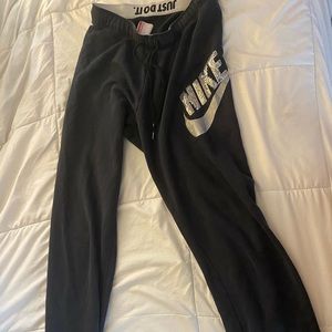 Nike Black sweatpants with sequin detail